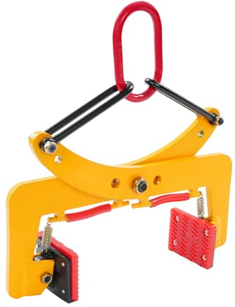 Deinungen Supporto per mattoni da 280 kg, pinza da 8 – 30 cm, in gomma regolabile, morsetto per pietra in acciaio al manganese (280 kg-gancio/maniglia per il trasporto (6 – 8 – 10 pollici)