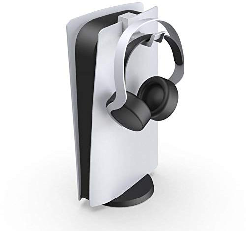 Perfect Flower Supporto per cuffie Pulse per cuffie PS5, universale, con clip regolabile, da appendere alla console
