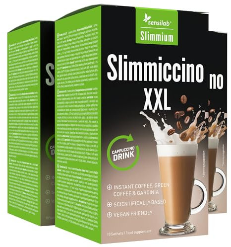 Grüner Kaffee, Inulin und Guarana - 30 Beutel für 30 Tage - Mit Kostenloser E-Book-Ratgeber - Slimmiccino XXL von Slimmium Sensilab