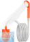 ANNGROWY Portable Camping Shower, Rechargeable Outdoor Shower with Storage Bag, 2m hose, Electric Handheld Shower by Battery for Camping, Car, Pet, Beach, Garden, Orange