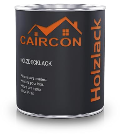 Holzfarbe Holzlack für Innen Außen Möbelfarbe Holzanstrich Transparent - 750ml