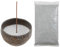 Asayu Japan Kit Portaincenso con Cenere d'Incenso Grigia, Fatto in Giappone, Ciotola in Ceramica per Portaincenso Giapponese e Sabbia per Bruciare - Kit Portaincenso (50g Cenere)