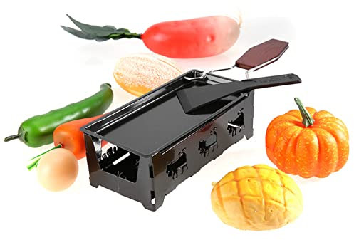 Raclette Per Formaggio, Griglia Per Raclette Per Fondere Il Formaggio Con Manico, Teglia Da Forno Rotaster Antiaderente Pieghevole Portatile, Pentola Per Fondere Il Formaggio A