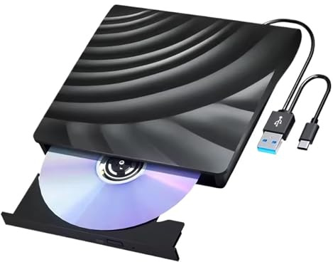 Extern Blu-ray Optisk Enhet USB 3.0 Bärbar 3D-Läsare CD DVD-Spelare Brännare For PC Dator Notebook Platsbesparande