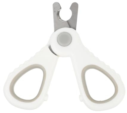 HOMSFOU Cat and Dog Nail Clipper for Beginners, Gray Pet Claw Cutter with Safety Guard, Professional Nail Trimming Tool for Small to Medium Pets
