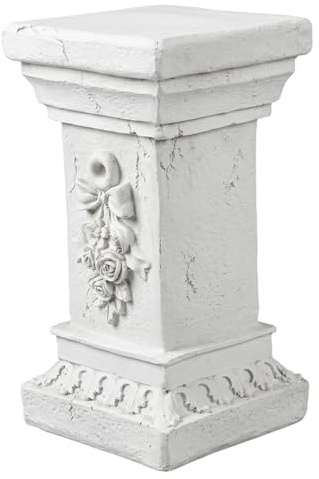 AwnsIMfreien Colonnes et piliers européens élégants, Colonne et Pilier en résine résistante aux intempéries pour Statues, Pots de Fleurs, décor 11, 81 x 6, 69 x 6, 69 Pouces, Support de jardinière