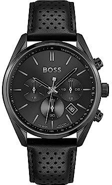 BOSS Montre Chronographe à Quartz pour homme Collection Champion avec Bracelet en Acier Inoxydable ou en cuir