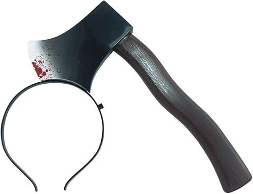 Serre-tête en forme de hache en plastique pour Halloween, Medium, Autres pierres précieuses