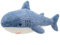 Firecos Wal Hai Plüschtier Riesen Kuscheltier Weicher Blauwal Umarmungskissen 60/90/120cm Großes Tier Kissen Dekokissen Geschenk für Halloween Weihnachten Geburtstag (Blauer Hai, 60cm)