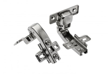 BRESKO 2-10 Stk Topfband Weitwinkel-Scharnier Möbelscharnier 35 mm Topfscharnier Scharniere Möbelband Topfbänder Schrankscharnier Möbel Schrank Klappenband (Weitwinkel 90°, 2 Stück)