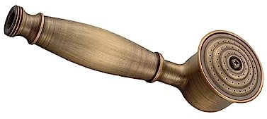 siduytin Cabezal de ducha Retro Vintage, rociador de grifo de baño montado en la pared impermeable, duchas de mano resistentes al desgaste de presión, Bronce antiguo