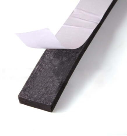 Striscia di tenuta in spugna autoadesiva in gomma isolante nera anti-collisione guarnizione in gomma larghezza da 8 mm a 50 mm di spessore da 2 mm a 10 mm schiuma (dimensioni: 10 metri, stile