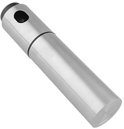 Luxshiny Pulverizador de Aceite y Vinagre Inoxidable Spray de Cocina Reutilizable Botella Dispensadora para Aceite de Salsa de y Color Plateado