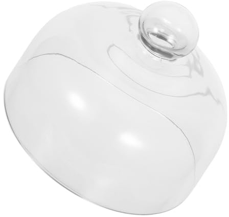 OUNONA Tapa Microondas Vidrio Transparente de 16cm para Alimentos Protección Antisalpicaduras y Fácil Mantenimiento en Cocina y Horno Microondas