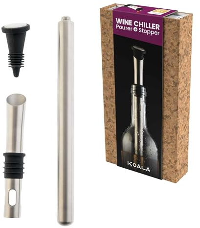KOALA Enfriador de Botellas de Vino Premium, Accesorio 3 en 1