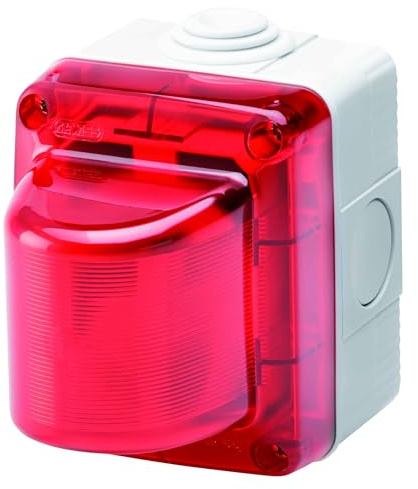 Gewiss SPIA 27415 Diffuseur de signalisation 15 W 230 V - Rouge - Gri. - IP55