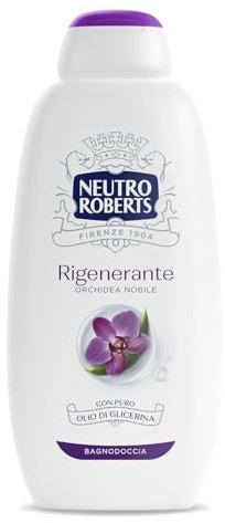 Neutro Roberts Bagnoschiuma Corpo Beauty con Oli Dermorigeneranti di Jojoba e Riso, Per una Pelle Morbida e Luminosa, Ingredienti di Origine Naturale, Dermatologicamente Testato, Flacone da 600 ml