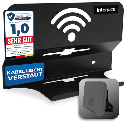interpick Telekom Router Speedport Smart 4 Wandhalterung inkl. Kabelmanagement