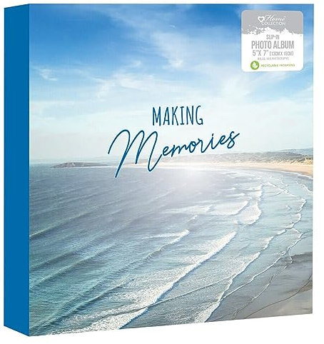 Making Memories Photo Album Beach Sea Design Family Holiday Albums Scrapbook Holds 104 Photographs 5 x 7 Photos
