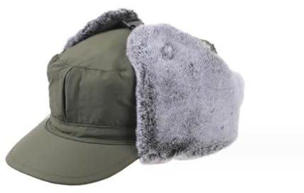 JIAHG Herren Winter Fliegermütze Trappermütze Winddicht Warm Wintermütze mit Ohrenklappen Männer Baseball Cap Bombermütze Russenmütze für Snowboarden Skaten Radfahren