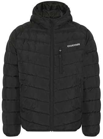 Chiemsee Steppjacke Herren I Regular Fit Herren Steppjacke Logo, Kapuze, Seiten- und Brusttasche I Vegane Herbstjacke Herren ohne Daunen, praktisch mit Zipper I 2 Farben, Größe S-3XL