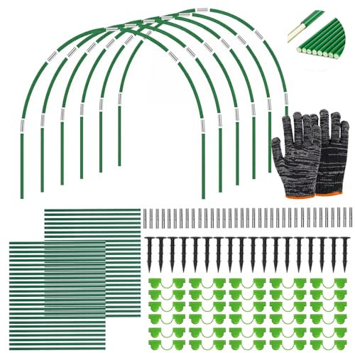 Arceau pour Serre Tunnel,Cerceau pour Serre de Jardin,Arceau de Jardin,Kit De Maison De Cerceau De Jardin,Arceau pour Tunnel Serre de Jardin,Garden Arceaux pour Serre Tunnel