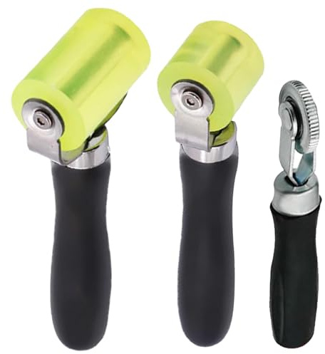 YOYEAH 3 Rulli di Pressione Professionali in Silicone e Gomma - per Carta da Parati, Rivestimenti Pavimenti, Isolamento Auto - Ideale per Bordi e Teloni PVC