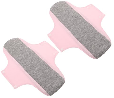 KOMBIUDA Compresas Posnatales Lavables para Mujeres de Algodón Ultra Finas y Cómodas para Flujo Abundante, Pack de 2 Piezas para Cuidado Postparto y Uso