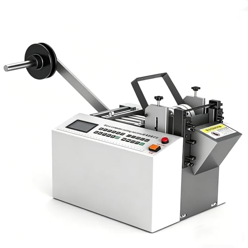 DowPie Cortadora automática de Tubos con microcomputadora, cortadora de láminas de níquel de Alta precisión, Motor de 300 W, 100 mm de Ancho, 1/2 de diámetro. 110v
