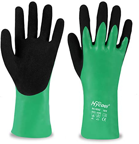 DS Safety Nitrile Coating Chemical Resistant Gloves 1 Pair (L)