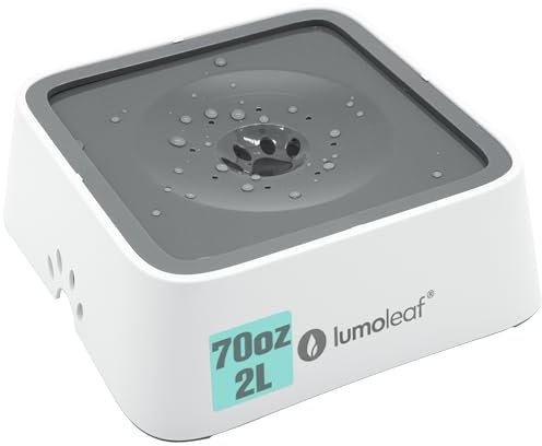 LumoLeaf Wassernapf für Hunde, 2L, Anti-Schwapp Fressnapf Hund Unterwegs mit Kohlefilter, Hundenapf Reise Trinknapf Wasserspender