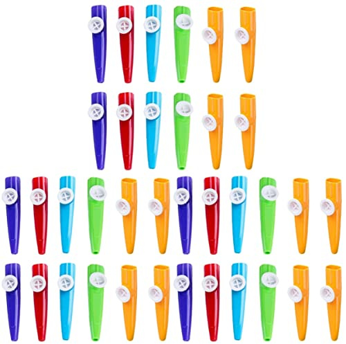 TOYANDONA 36 Pcs ABS Kazoos for Kids Kazoos Musical Instruments Musical Multicolor Interesting Kazoo Toy for Kids Beginners Party Favors