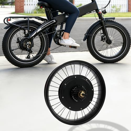 SanBouSi Kit de conversion pour vélo Fat Bike - Moteur de roue arrière de vélo électrique de 20 pouces - Kit de moteur électrique pour vélo électrique 48 V 1000 W