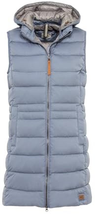 camel active Damen Steppweste mit abnehmbarer Kapuze Hellblau, womenswear-42