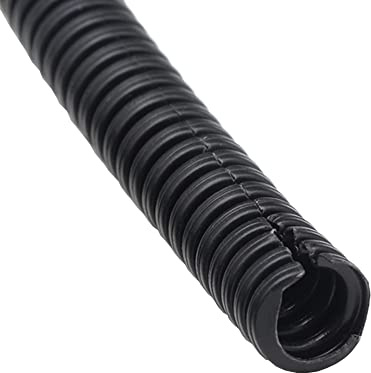 MOCNT Tubo Corrugato Flessibile Auto Tubo Guaina Isolante Protettivo Cavo Filo per Guaina Ondulata Cavi Elettrici Gestione Cavo Ordinato Esterno 7mm Lunghezza 5 Metri