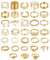 Uwiyo 33 Stück Gold Ringe Set - Vintage Finger Ring Schlange Schmetterling Herz Twist Offene Knoten Stapelbare Knuckle für Frauen Mädchen
