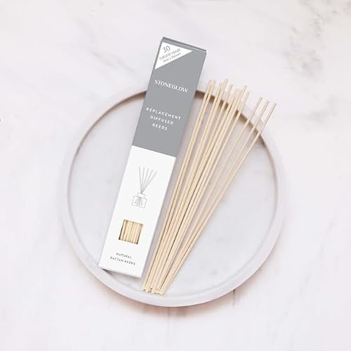Stoneglow Natural Rattan Reed Sticks 3mm x 25cm L (Refill Box of 30pcs)