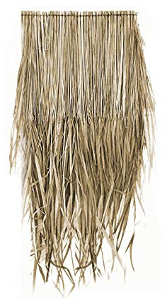 Lot di 50 cartelli a flogie di palma naturali per tetto (25 cm) copertura esotica, riparo giardino, gazebo, ombrellone (50x12112)