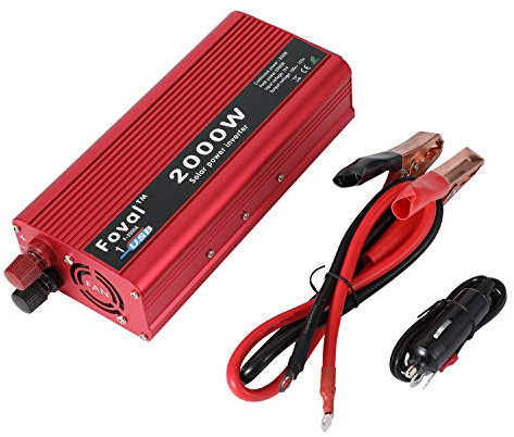 KSTE 110v Inverter, 2000W DC 12V to AC 110V Power Inverter Converter W/Dual Outlets Compatible with Home Car Outdoor Use