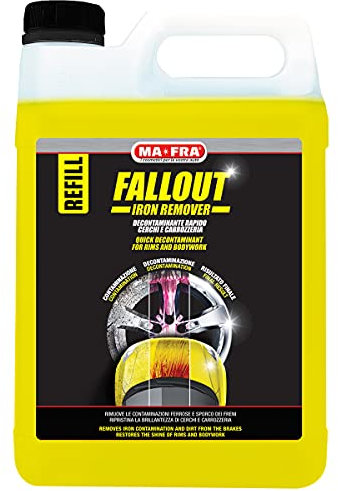 Ma-Fra Fallout Iron Remover, Decontaminante Rapido, Elimina i Residui Ferrosi dalla Carrozzeria e Cerchi in Lega Auto, Confezione da 4500 ml