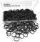Black Elastic Hair Bands, Yedtreg 500pcs Small Hair Rubber Bands with Box, Soft Mini Hair Elastics Ties Bands for Women Hair, Kids Hair, Braids Hair, Beard etc