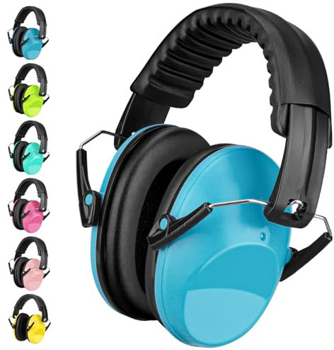 Casque Anti Bruit Enfant, SNR 26dB Casque Anti-bruit Enfant Pour 3-16 ans Enfant Etudiant, Casque Antibruit Facilement Réglable Pliable Pour l’Autisme, TDAH, Feux d’Artifice, Concert
