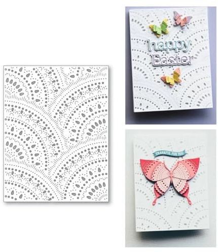 Mvchifay Cutting Dies for Card Making Metal Die-Cuts Scrapbooking Tool Hollow Frame DIY Craft Punch Template Embossing for Paper Album Decor (Hollow Frame-14.2x11cm)