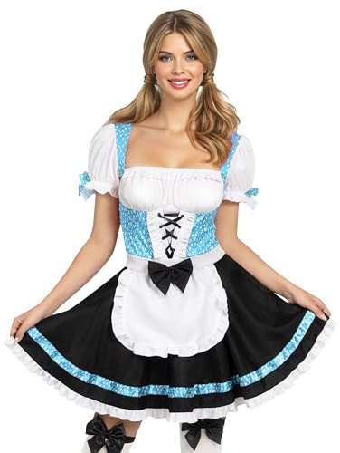Spooktacular Creations kvinnor oktoberfest-kostym, Dirndl-klänning tysk ölflicka kläder för halloweenfest öl karneval