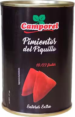 Camporel Pimientos del Piquillo - geräucherte Spitzpaprika (1 x 360g) Dose (360)
