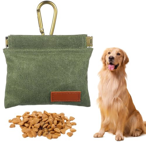 Bremorou Leckerlibeutel Für Hunde Leckerlibeutel Grün Hundetraining Futterbeutel Hundesnackbeutel Multi Hundfuttertasche Leckerli Tasche Mit Magnetischer Öffnung Für Hündchen Leckerli Grün