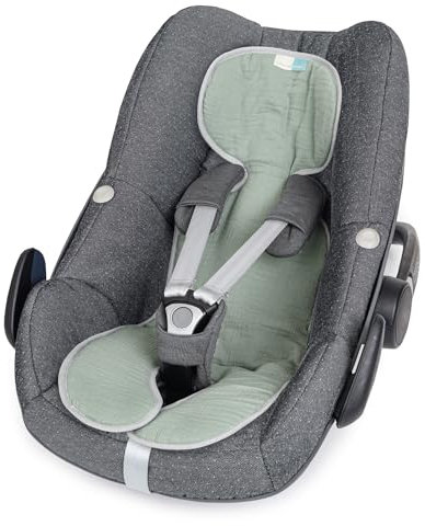 Liebes von priebes Coolair 2in1 Sitzauflage Babyschale Reboarder Gruppe 0 I Schonbezug 2 seitig verwendbar Meshstoff & Baumwollstoff I Sitzeinlage waschbar & atmungsaktiv I Sitzverkleinerer