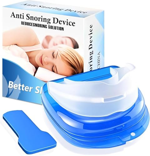 Anti-Snoring Mouth Guard Mouthpiece Anti Snoring Devices for Men and Women Soft Snore Stopper, Multifunctional Sleep Apnea Mouthpiece-Ready to Use Anti Snore