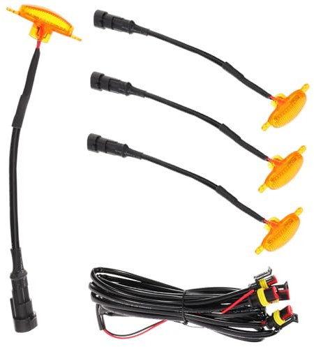 MAGICLULU 1Set Luci Sicurezza LED per Auto Illuminazione Compatta per Veicoli Ingegneristici Camion e Elevatori Resistente e Facile da Installare Luce