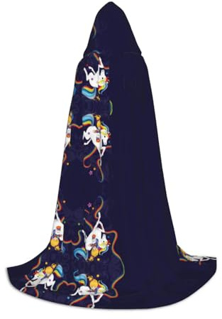 Cape à capuche arc-en-ciel lumineuse pour adolescents, sorcière, vampire, cosplay, fête, Halloween, Noël